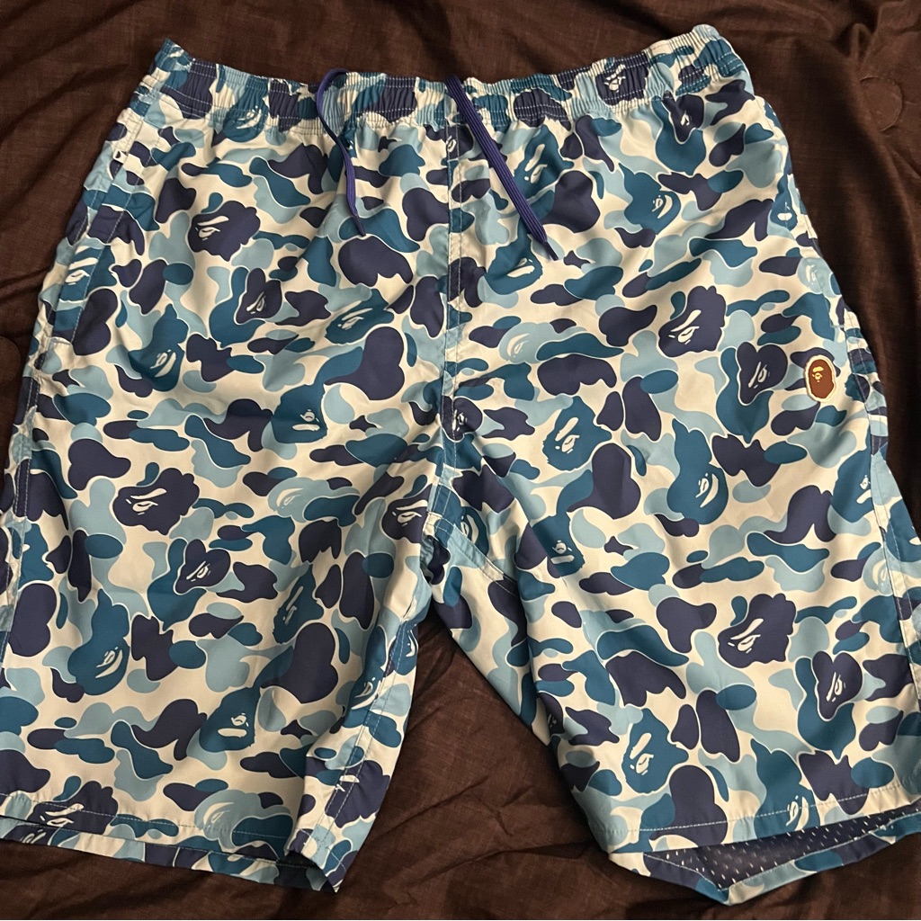 Bape Abc Camo Beach Shorts Mens Size Xl